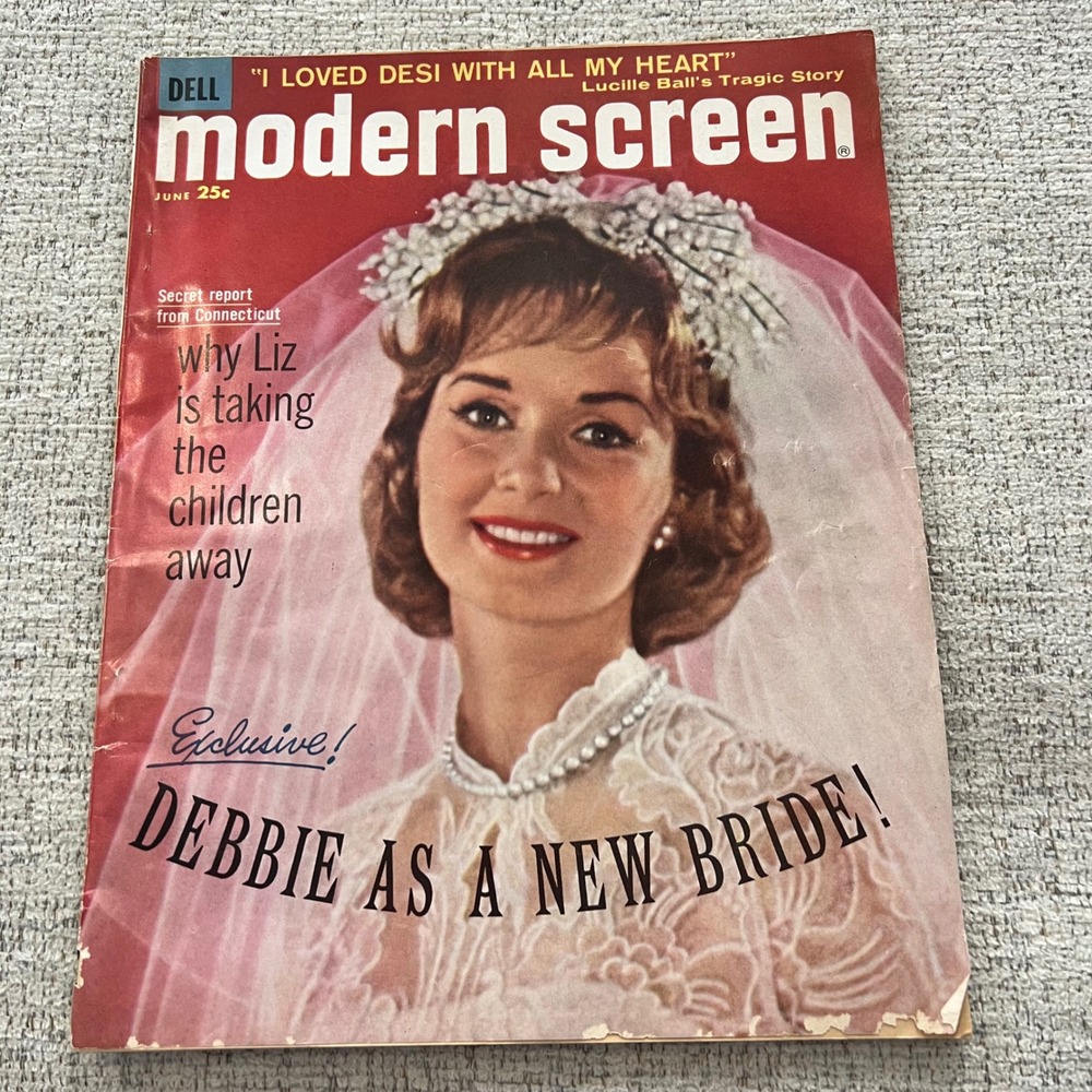 Dell Modern Screen Magazine June 1960 Debbie Reynolds as New Bride Lucille‎ Ball